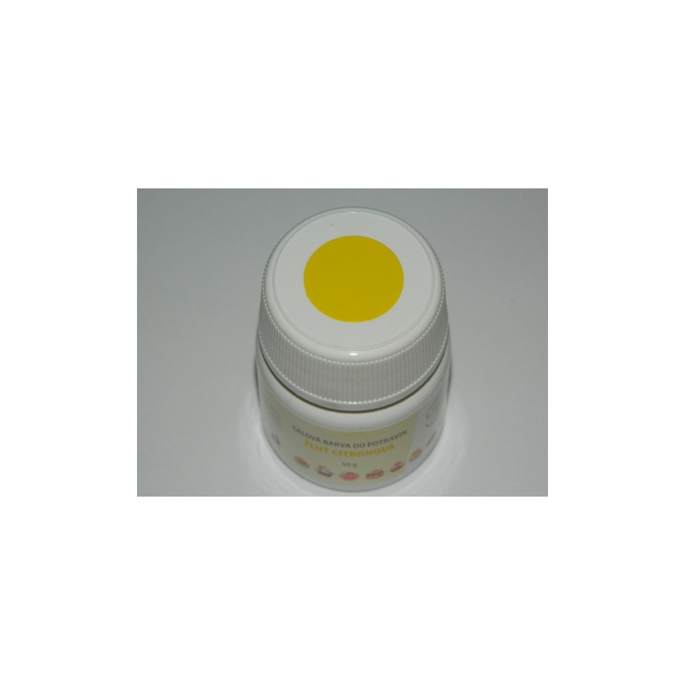 Food color gel - lemon yellow - 50g