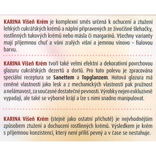 KARINA - Višňa  Krém - 500g