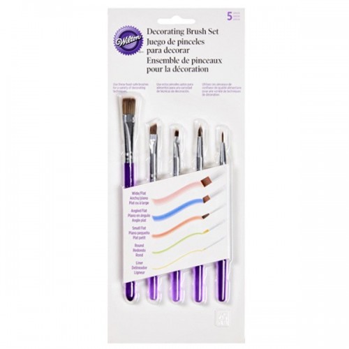 Wilton set of decorating brushes - 5 pieces