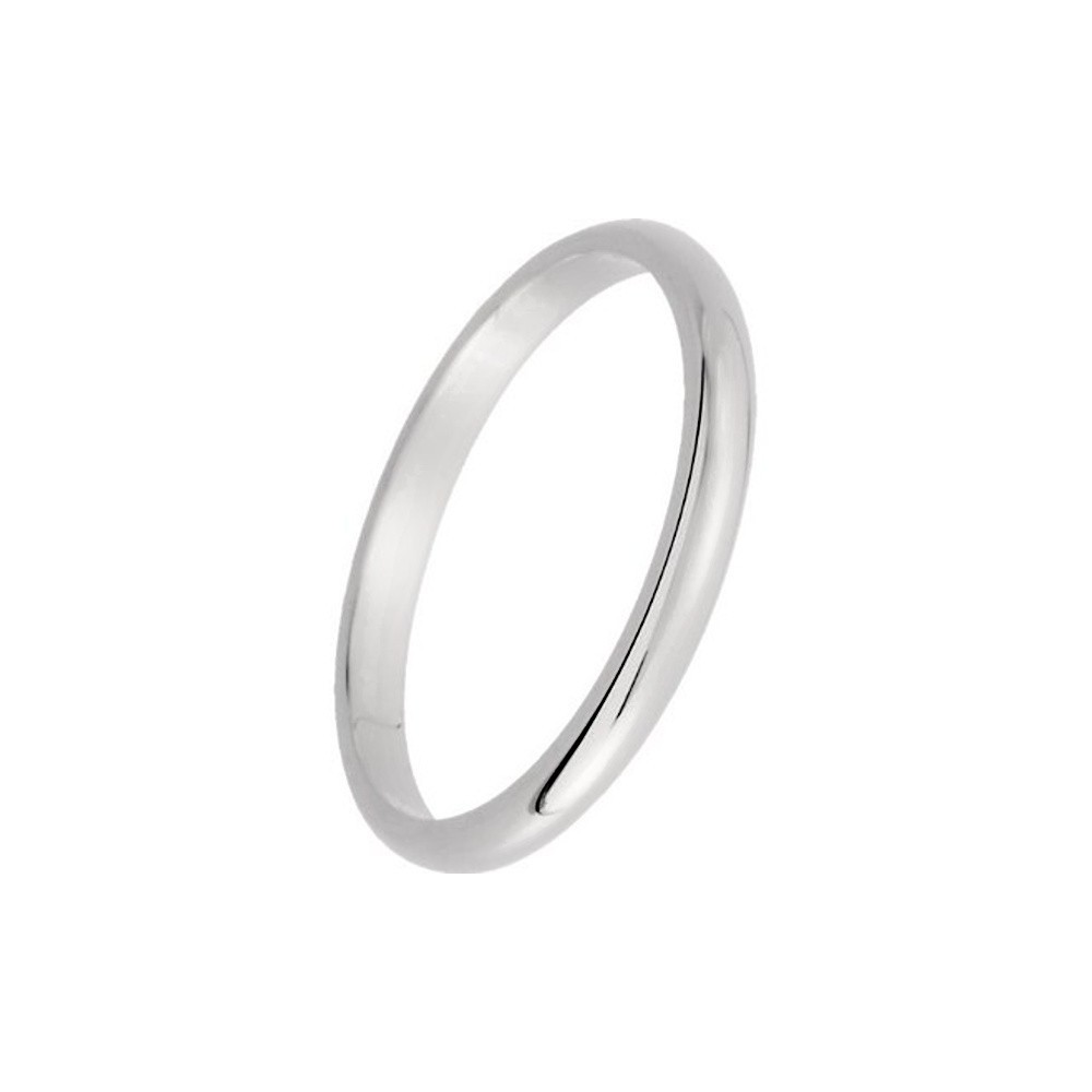 Silver Colour Wedding Rings - 1pc