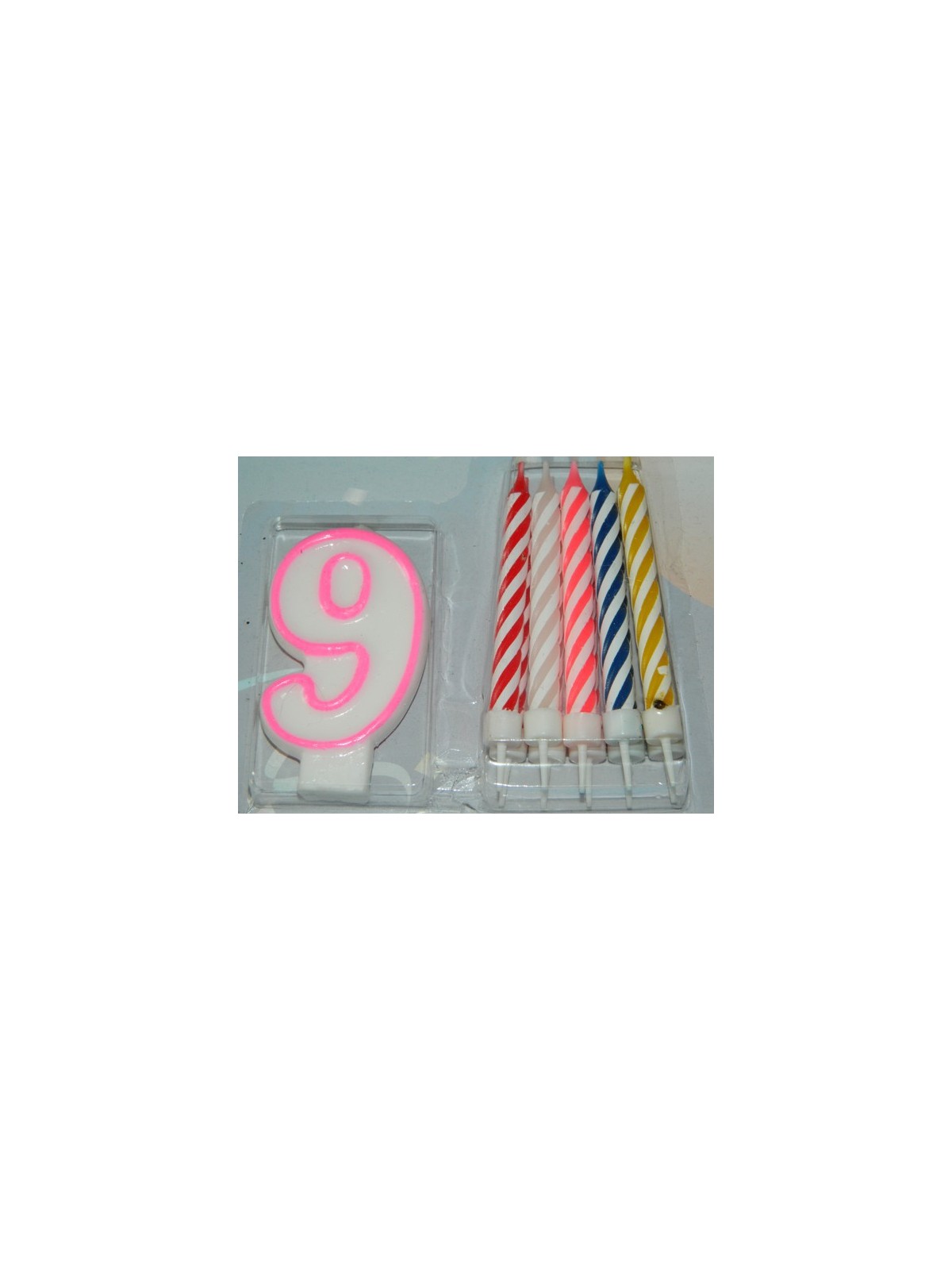 Cake candles - 9 + 10 candles