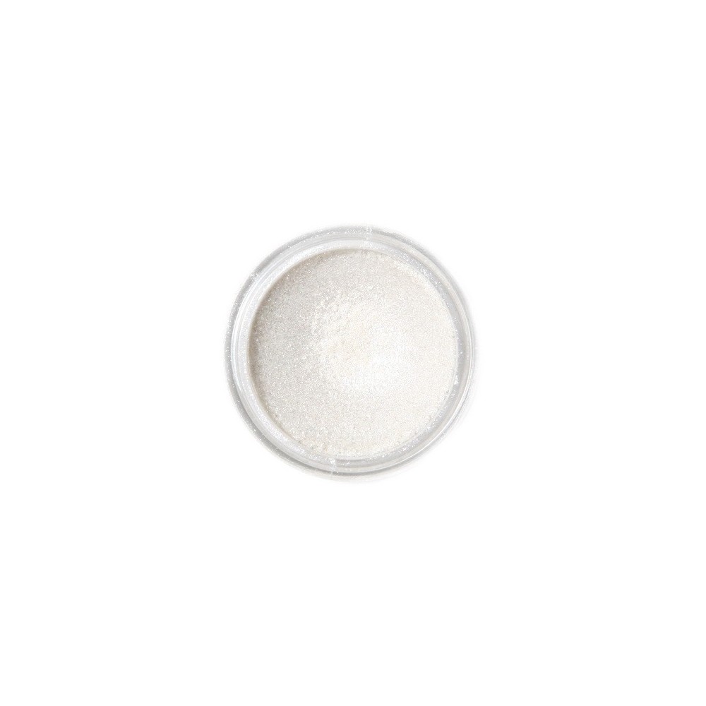 Jedlá prachová perleťová barva Fractal - Sparkling White, Szikrázó fehér (3,5 g)
