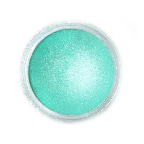 Jadalna farba perłowa w proszku Fractal - Aurora Green, suszarka do włosów Zöld sarki (2 g)