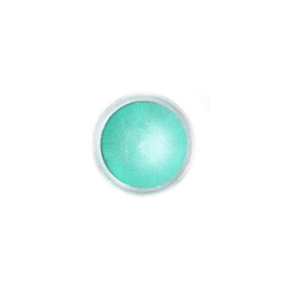 Jedlá prachová perleťová farba Fractal - Aurora Green, Zöld sarki fény (2 g)