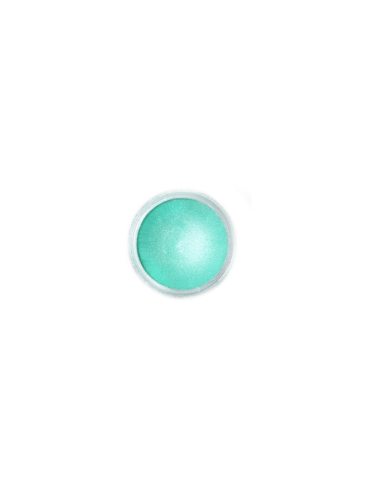 Jadalna farba perłowa w proszku Fractal - Aurora Green, suszarka do włosów Zöld sarki (2 g)