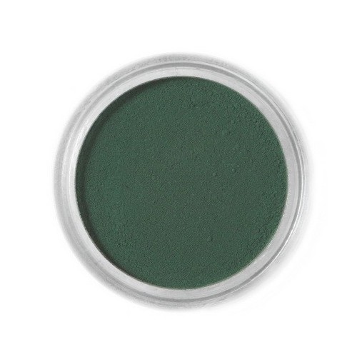 Prachová farba na jedlá Fractal - Dark Green, Hlboko zelená (1,5 g)