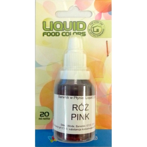 Airbrush farba tekutá Food Colours Pink (20 ml) Ružová