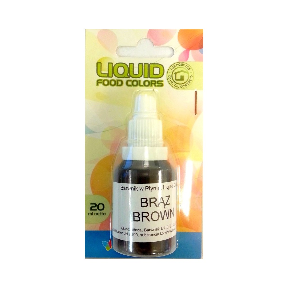 Airbrush farba tekutá Food Colours Brown (20 ml) Hnedá