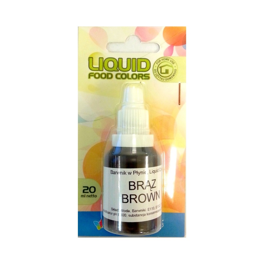 Farba do natrysku Airbrush Food Colours Brown (20 ml) Brązowa