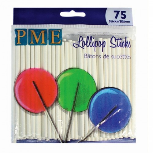 PME Lollipop Sticks 9.5cm/75pcs