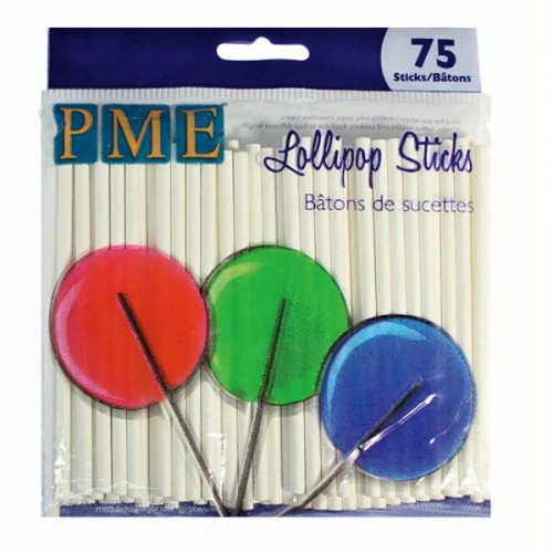 PME Lollipop Sticks  9,5cm/75stück