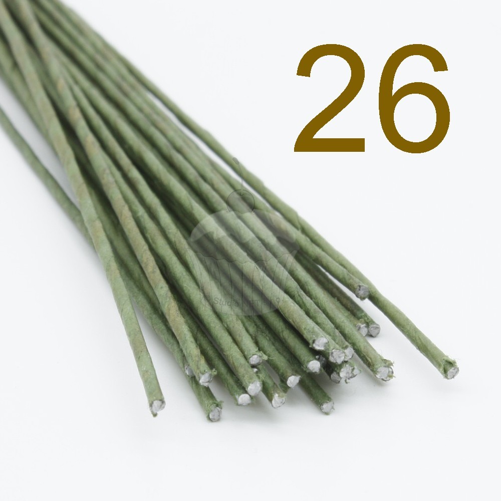 Caketools - 26 green arranging wires - 50 pcs