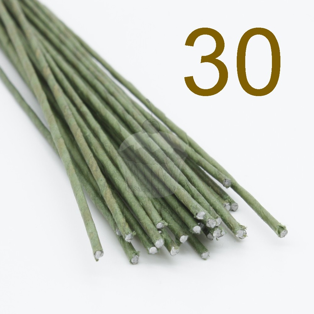 Caketools - 30 green arranging wires - 50pcs