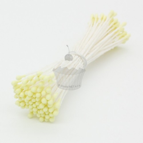 Caketools - flower pistils - matt little yellow - 72pcs