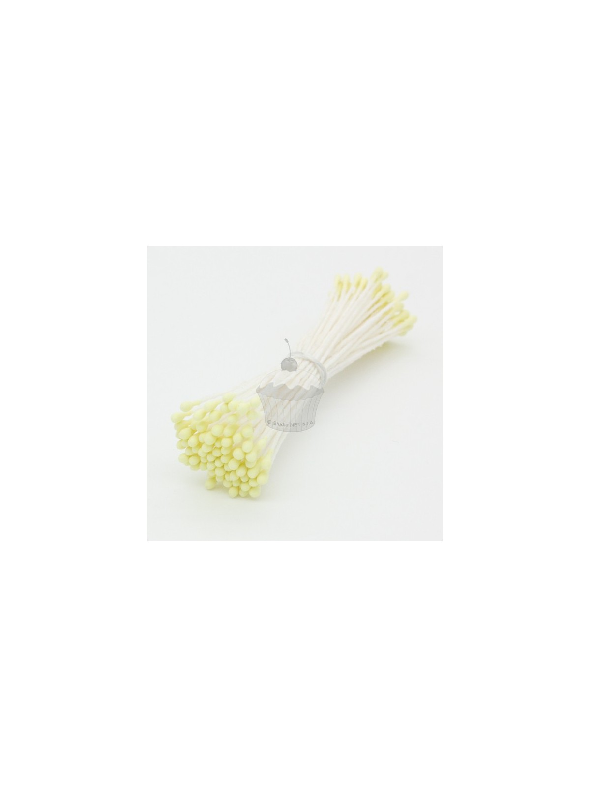 Caketools - floral stamens - matte small yellow - 72pcs