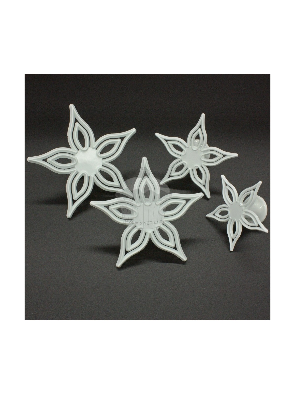 Set of cutters - lace flowers - 4pcs