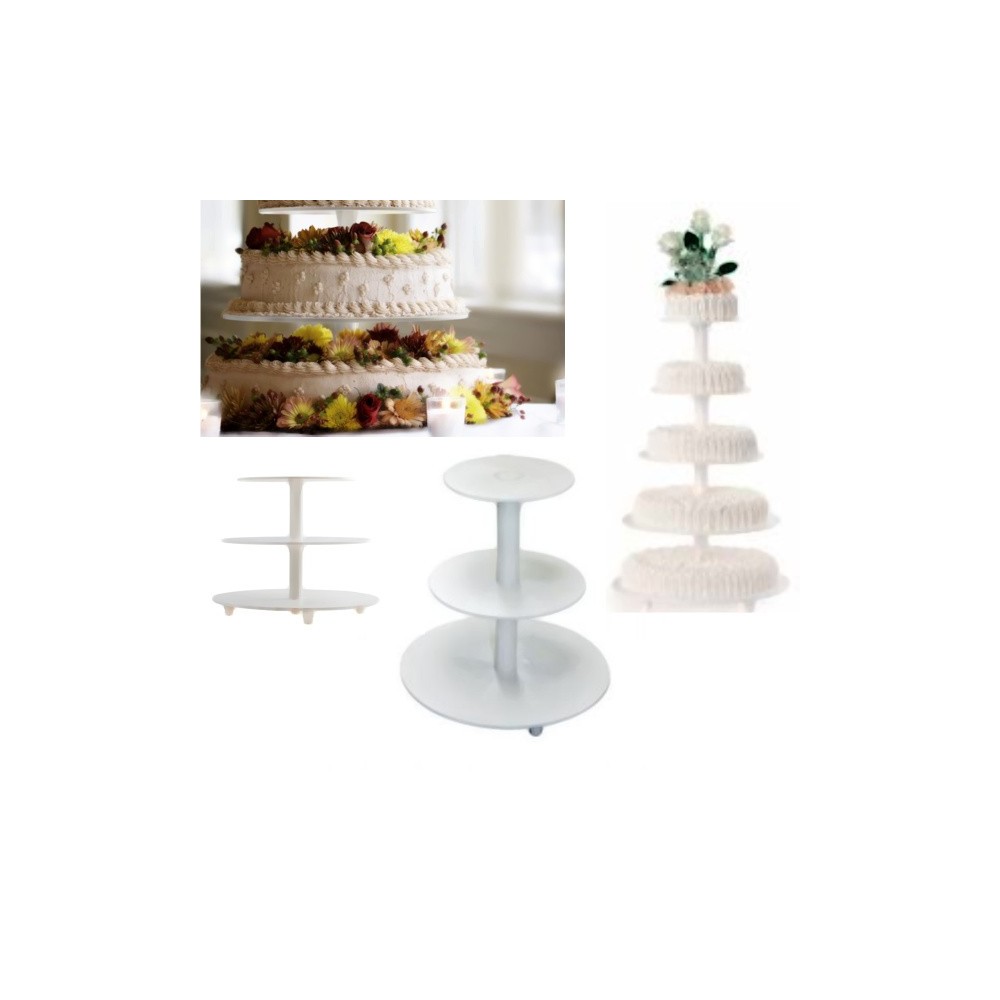 Alcas - Tiered Cake Stand Plastic, 5 tiers