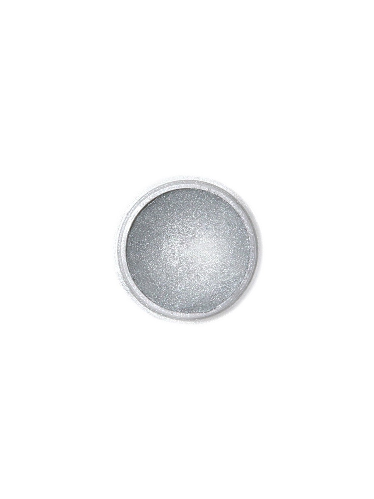 Dekoratívna prachová perleťová farba Fractal - Dark Silver, Sötét metál ezüst (2,5 g)