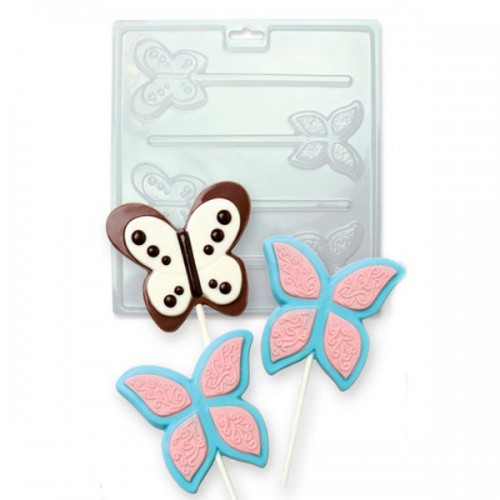 PME Forma na čokoládová lízátka - motýlci