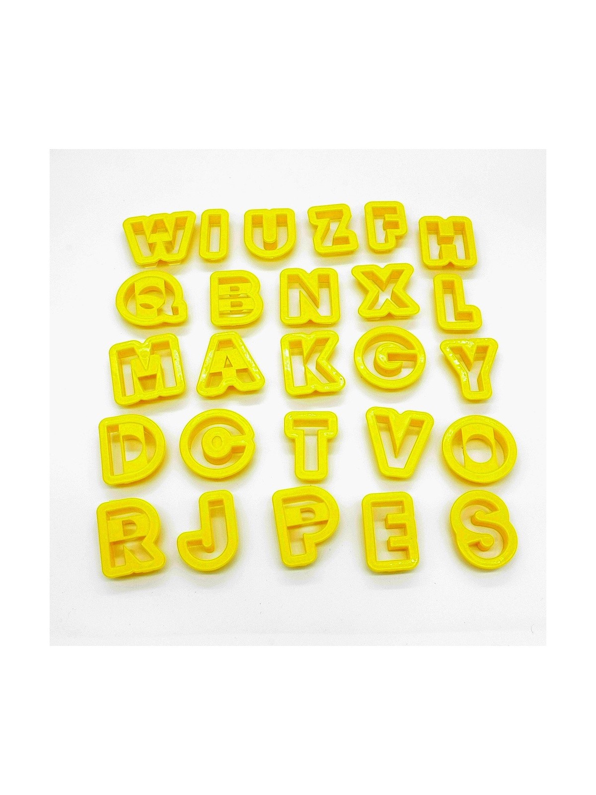 Colored cookie cutter - alphabet - 26 pcs