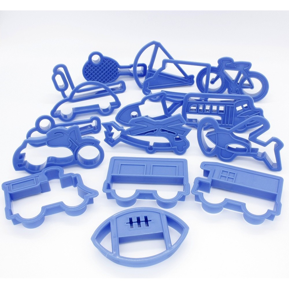 Cookie cutters transport and sports - 16 pieces