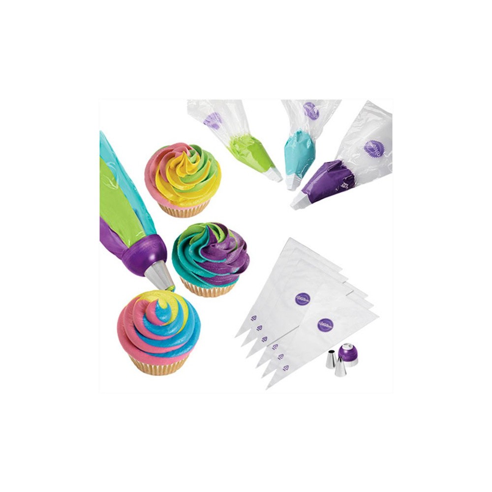 Wilton ColorSwirl Tri-Color - set of 9 pieces