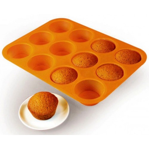 Silikónová forma - muffins / Cupcakes 12 (mix farieb)
