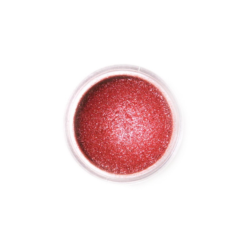 Jadalny pył perłowy Fractal - Sparkling Deep Red, Szikrázó vörös (3,5 g)