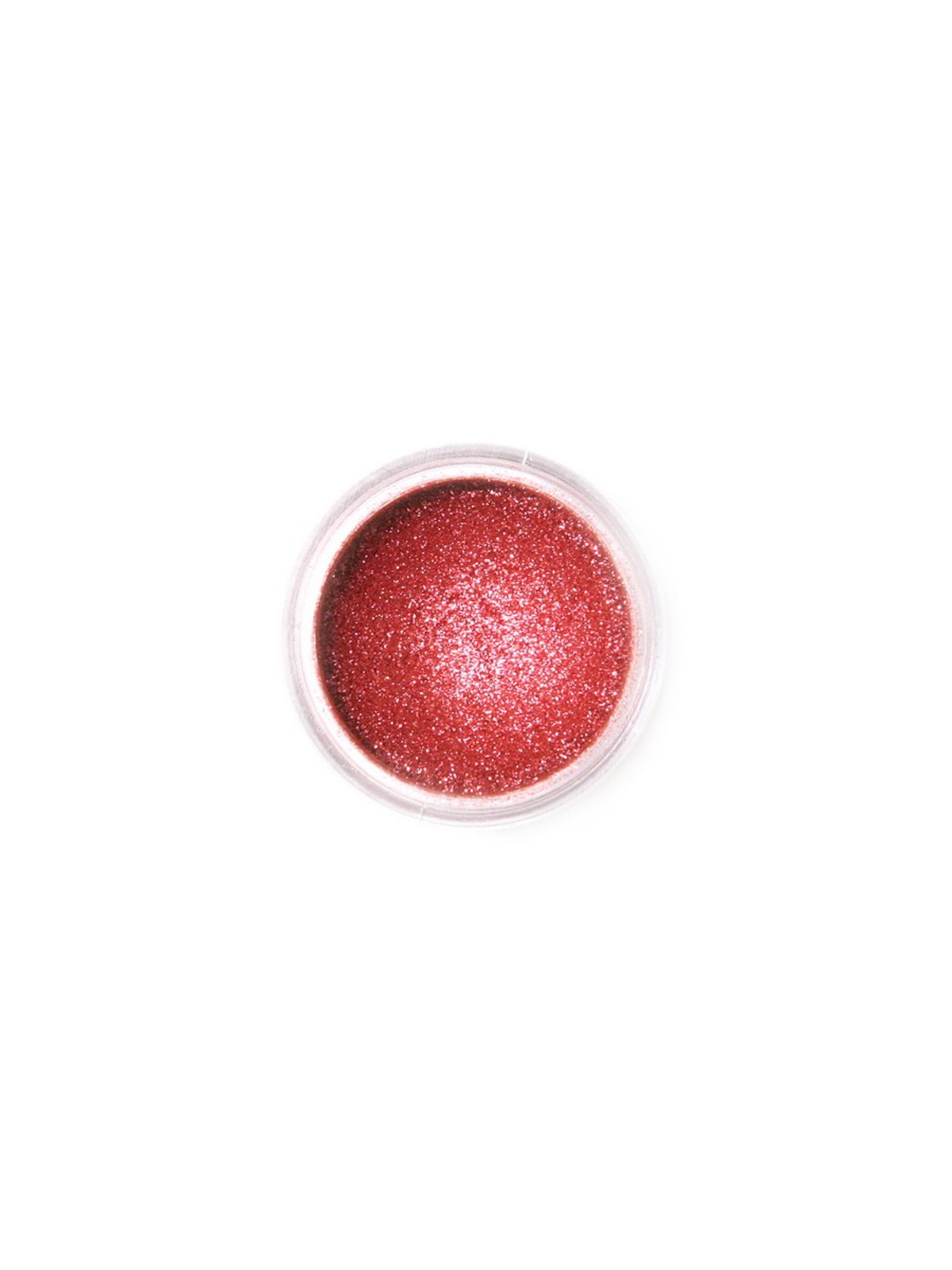 Jedlá prachová perleťová farba Fractal - Sparkling Deep Red, Szikrázó vörös (3,5 g)