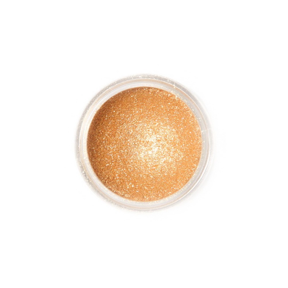 Dekoracyjny pudrowa farba perłowa Fractal - Sparkling Gold, Spicy Orange (3,5 g)