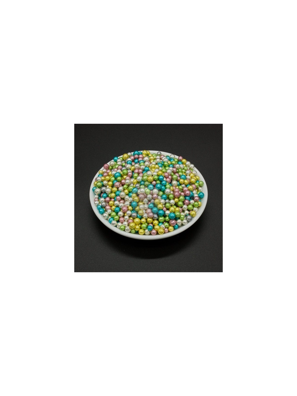 Sugar beads 3-4mm - rainbow colors - 100g