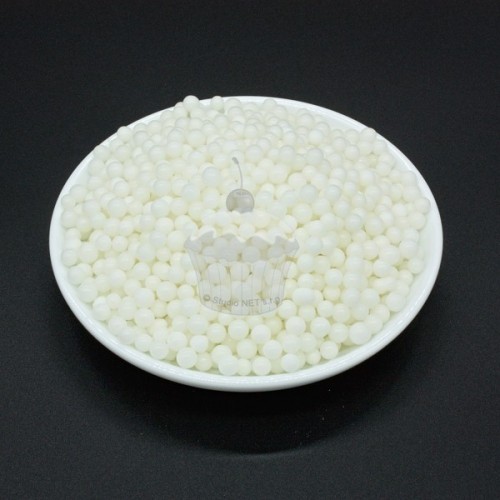 Sugar beads 4-5mm white - 100g