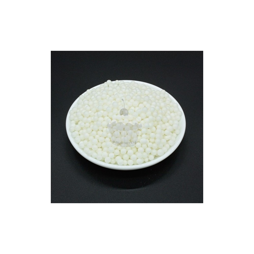 Sugar beads 4-5mm white - 100g