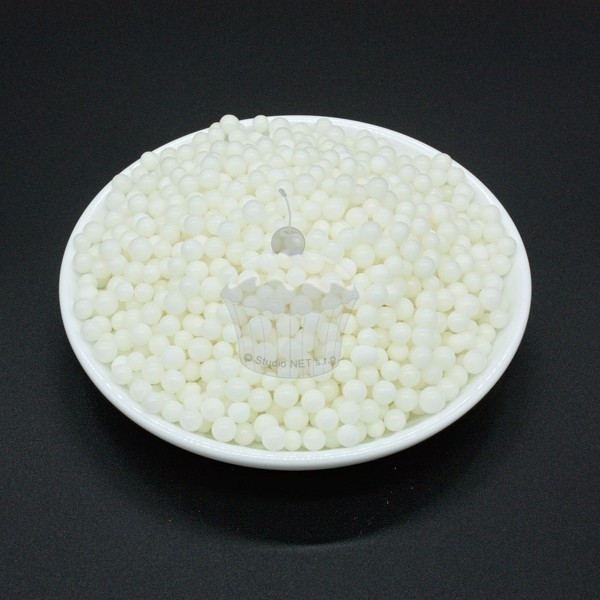 Cukrové perličky 4-5mm bílé - 100g