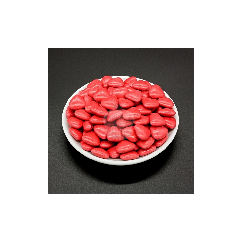 Chocolate hearts red - 100g