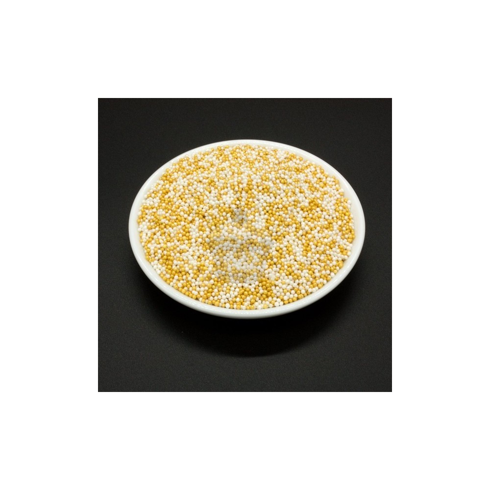 Sugar pearls - gold / pearl - 100g