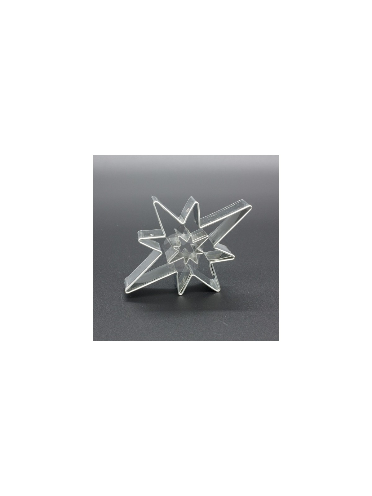 Cookie Cutter - Star 8-pointed + small star