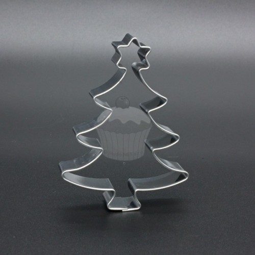 Stainless steel cookie cutter - Christmas tree with star