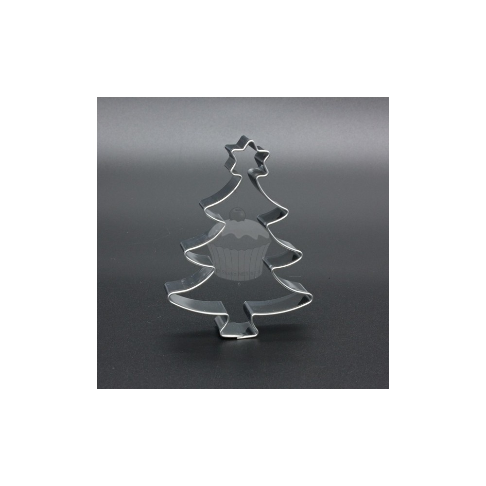 Stainless steel cookie cutter - Christmas tree with star