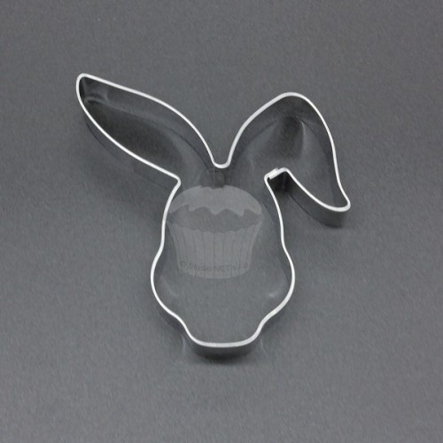Stainless steel cookie cutter - hare head