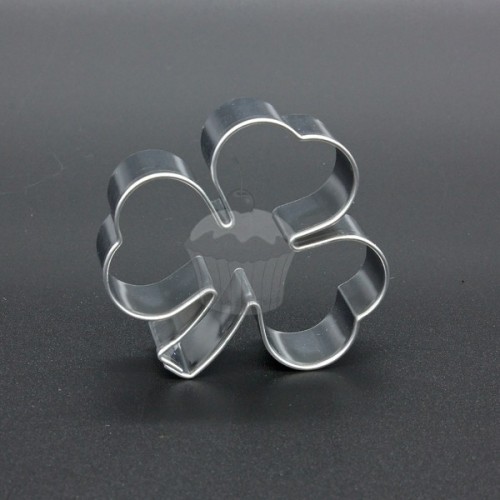 Stainless steel cookie cutter - three-leaf clover