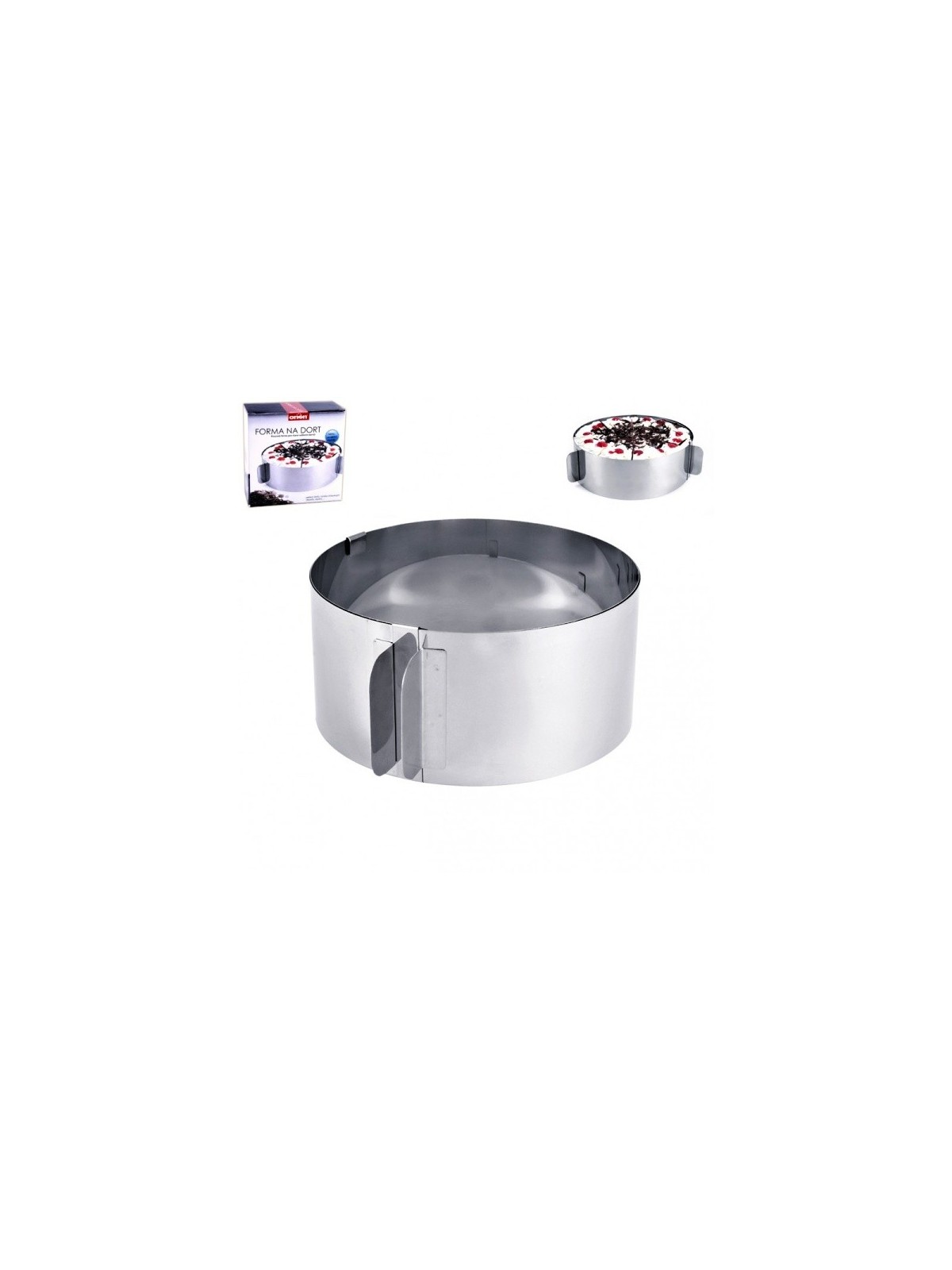 Sliding cake tin - circle 15 - 30 cm.