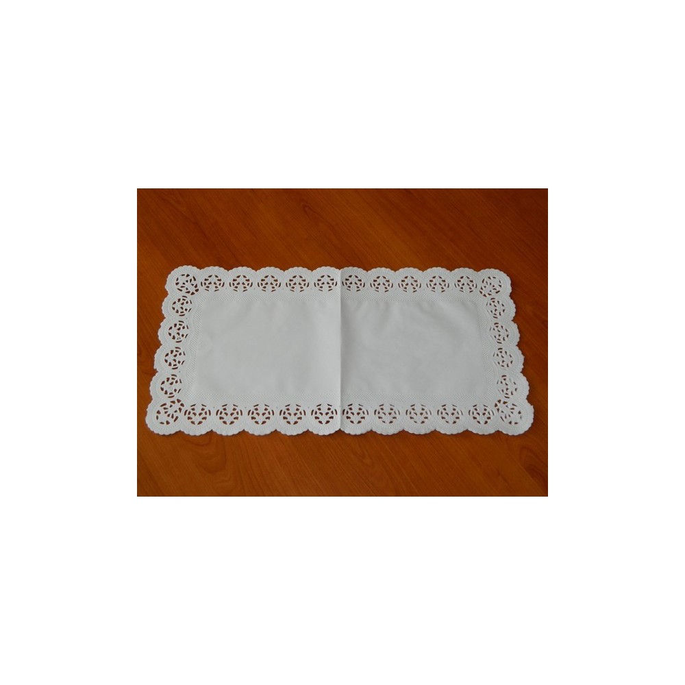 Paper lace under the cake - rectangle 25 x 38cm / 6pcs