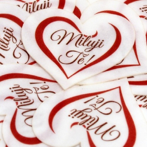 Edible paper - I Love You - small - 20 pieces