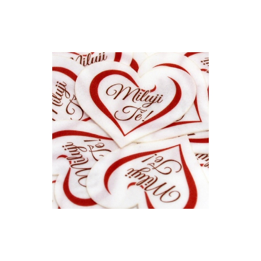 Edible paper - I Love You - small - 20 pieces