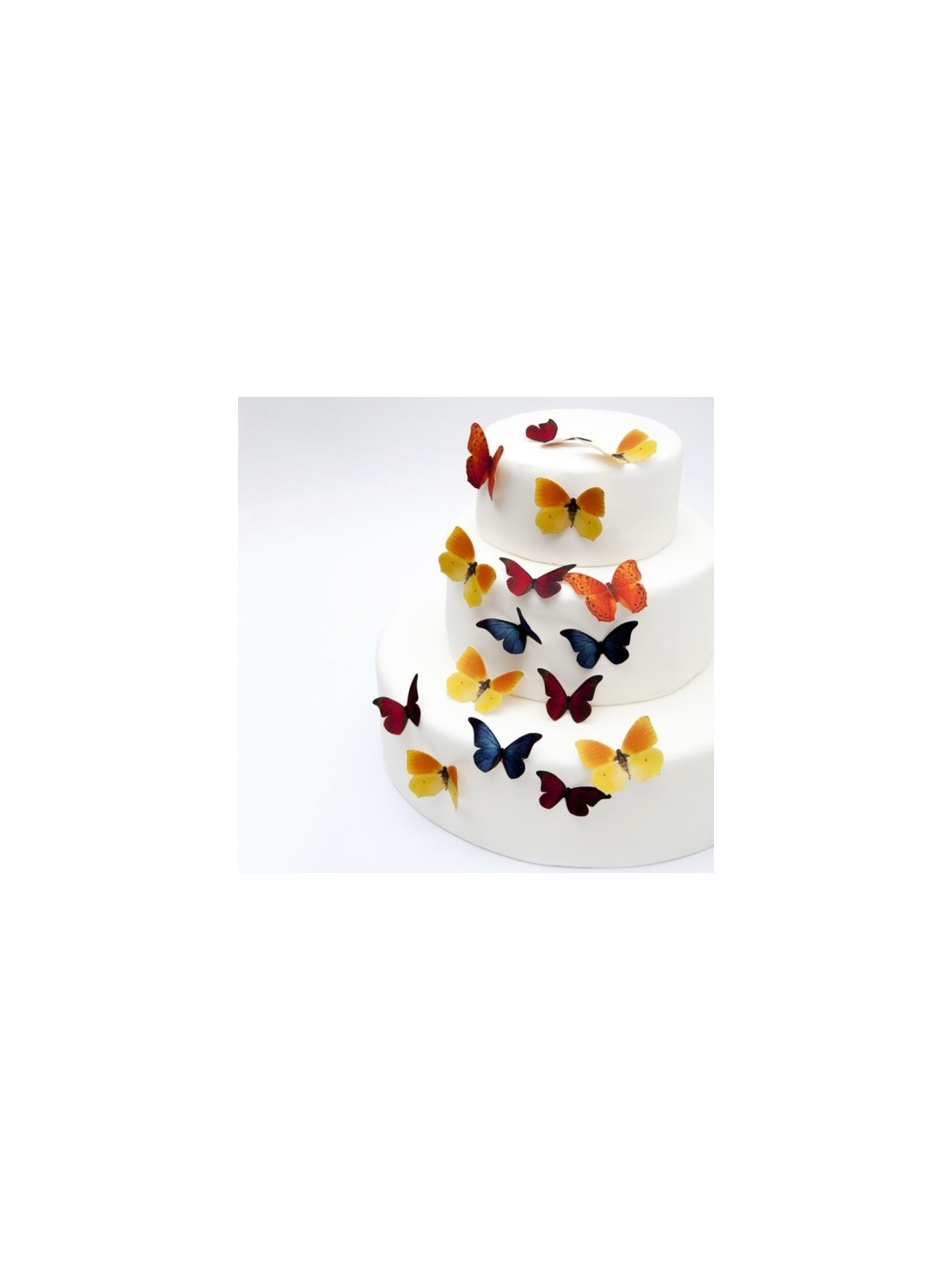 Edible paper - colorful butterflies 6 pcs