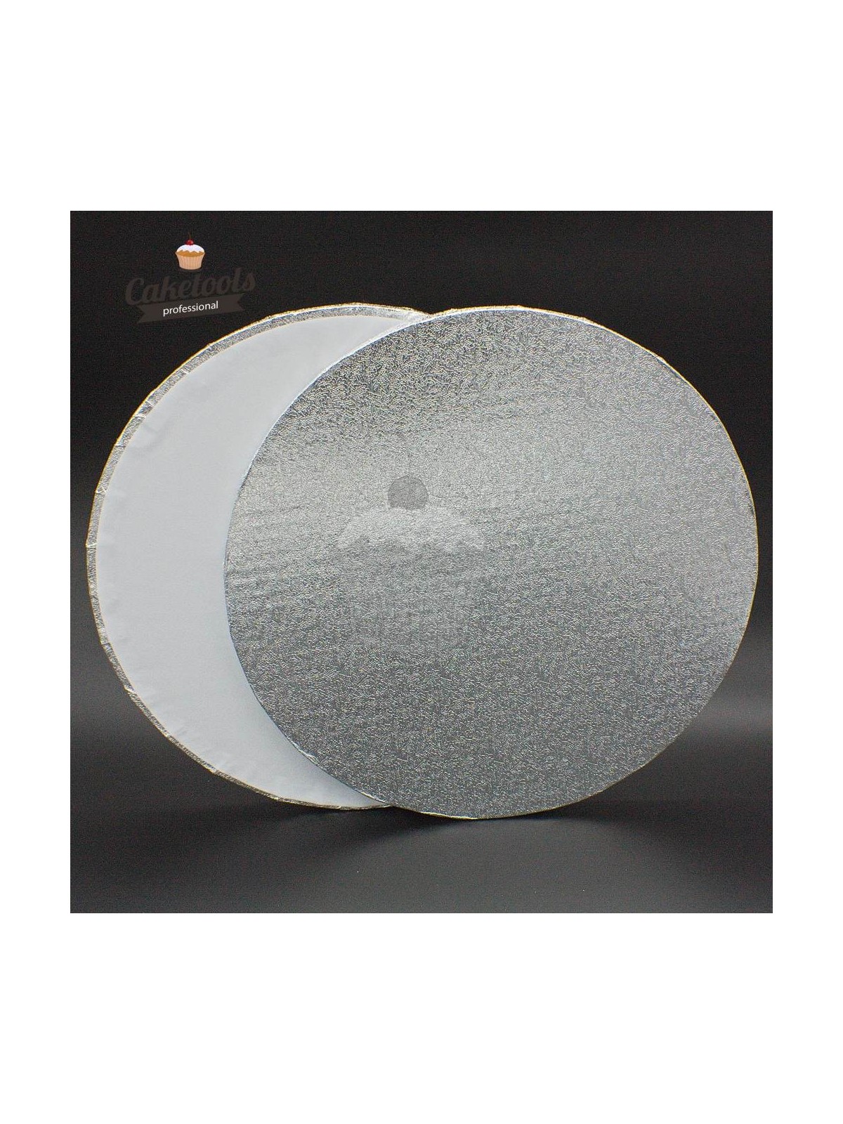 Caketools silver cake board 35cm / 1.2cm Round