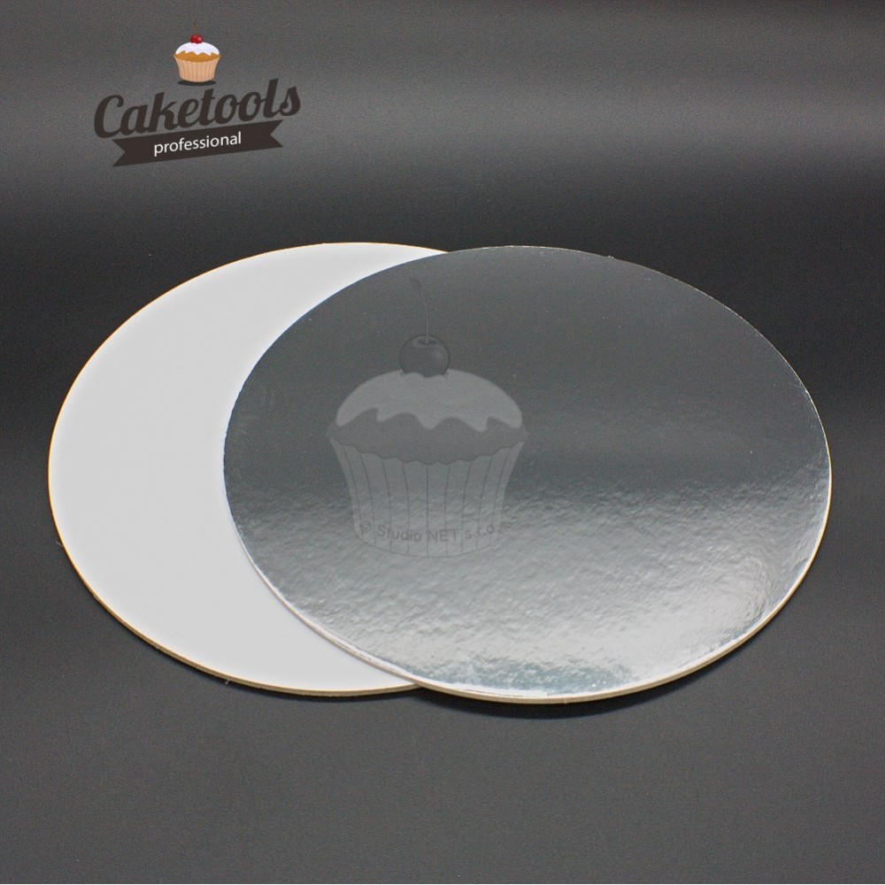 Caketools Silver Cake Board 20cm / 0.3cm Round