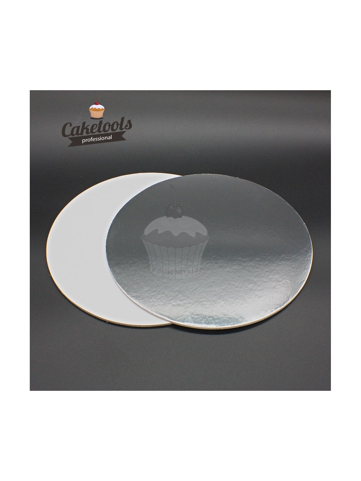 Caketools Silver Cake Board 20cm / 0.3cm Round