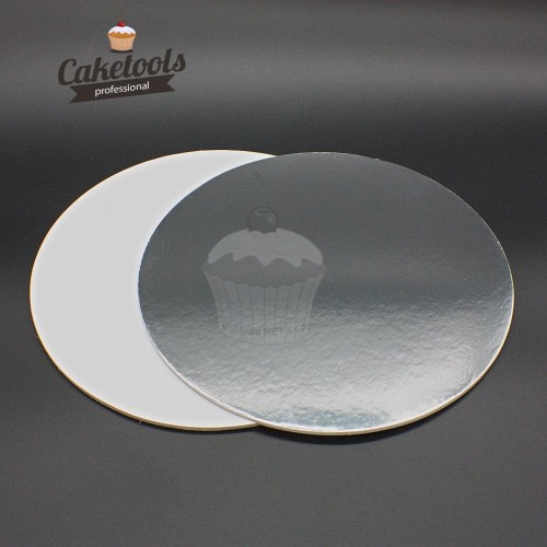 Caketools silver cake board 25cm / 0.2cm Round